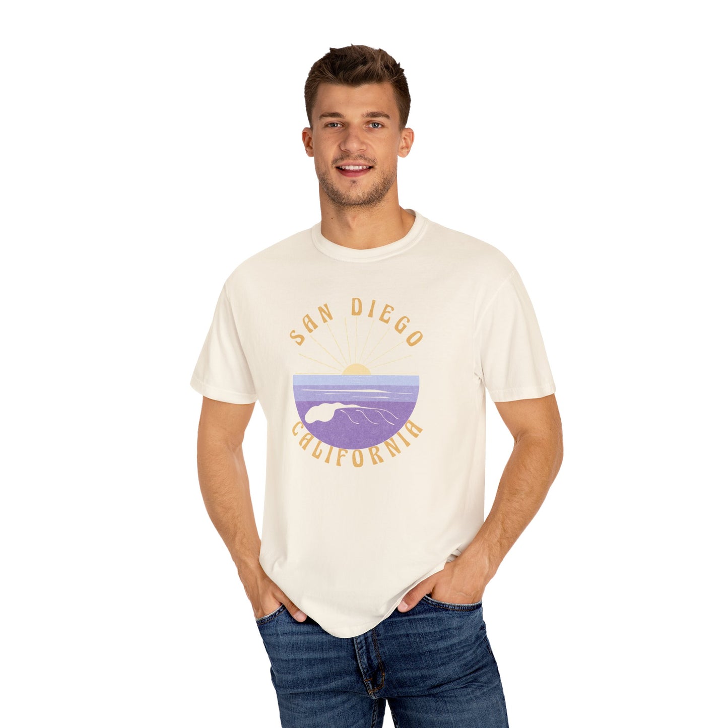 San Diego Sunset T-Shirt, Comfort Colors, Unisex Fit, Size S-3XL