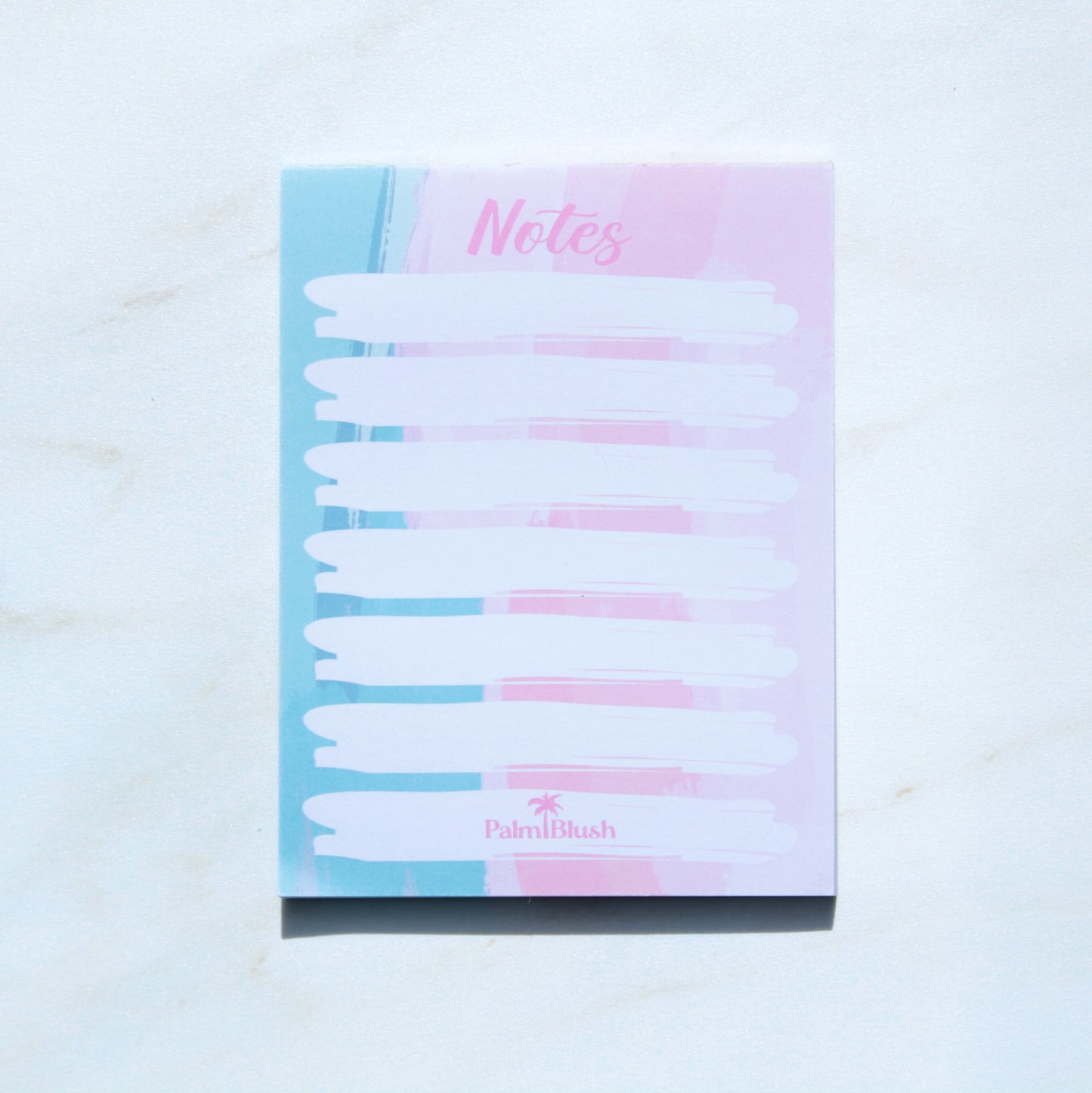 pastel pink blue notepad