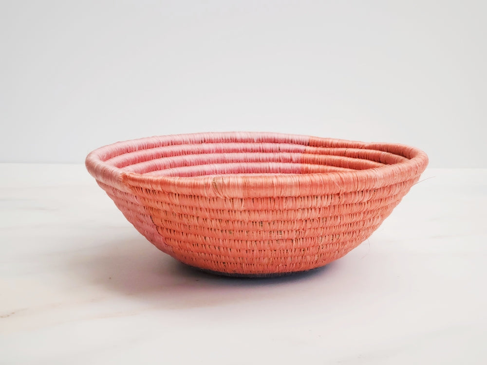Dreamweaver Colorful Sweetgrass Bowl - Seashell