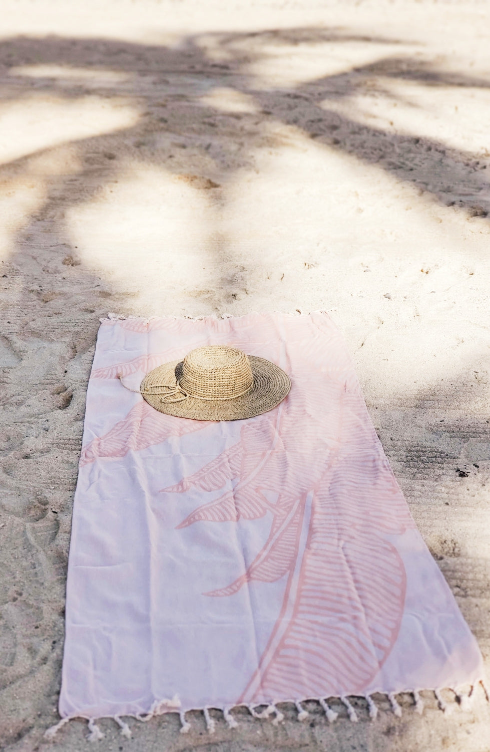 Bird of Paradise Blush Beach Towel