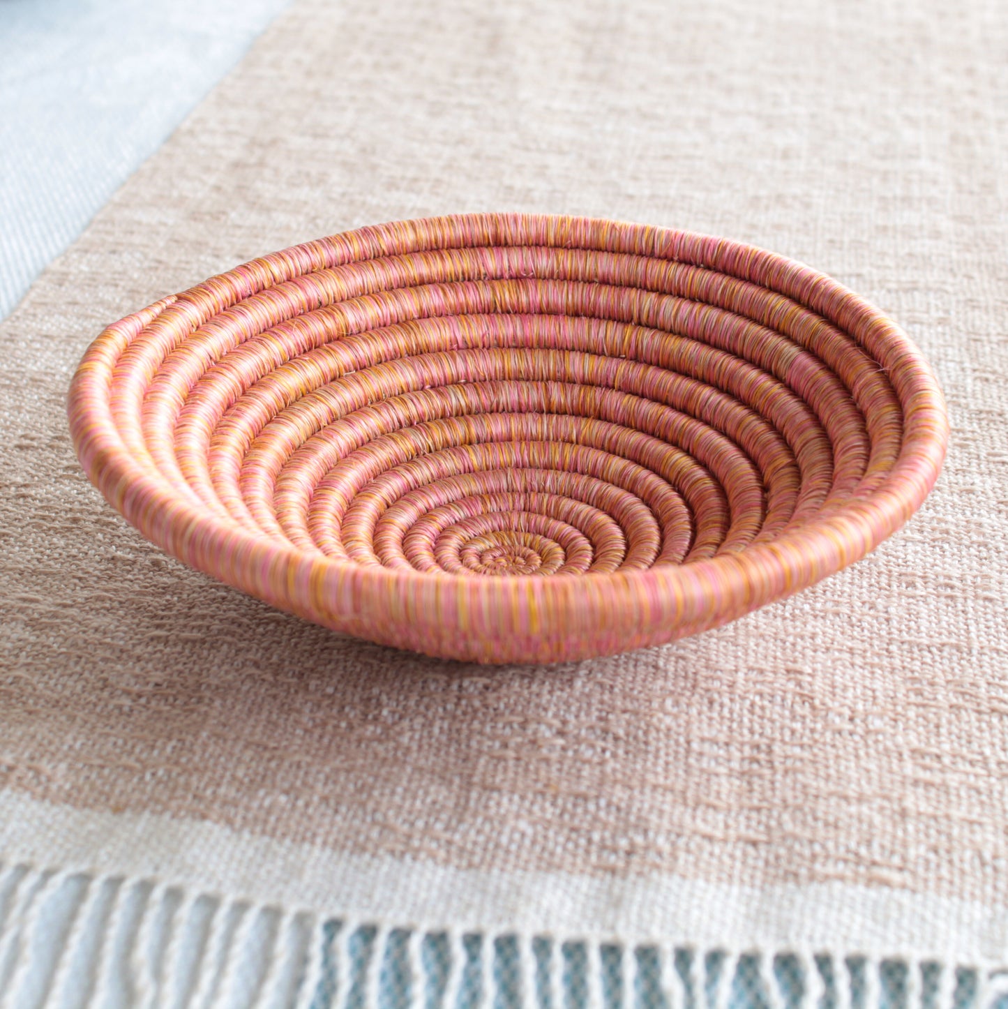 Dreamweaver Colorful Sweetgrass Bowl - Sunset