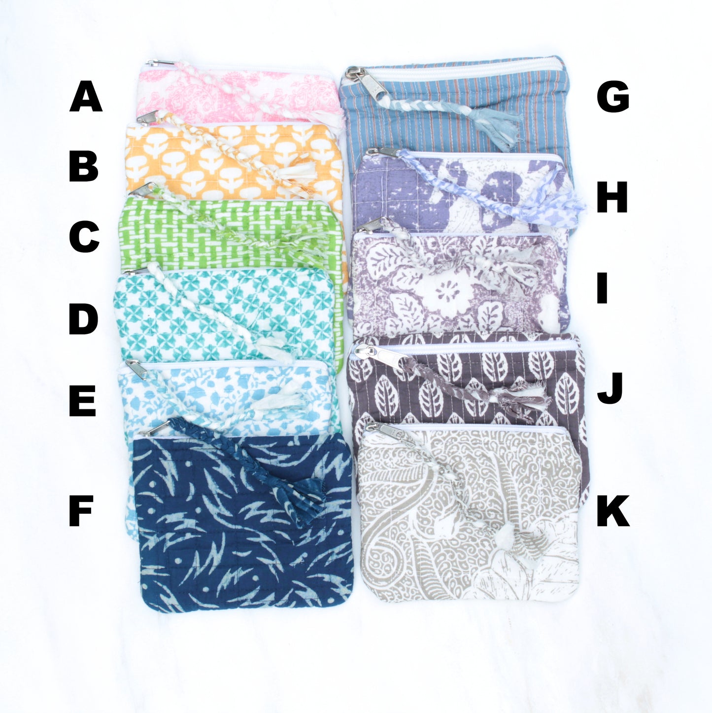 zipper pouch colors