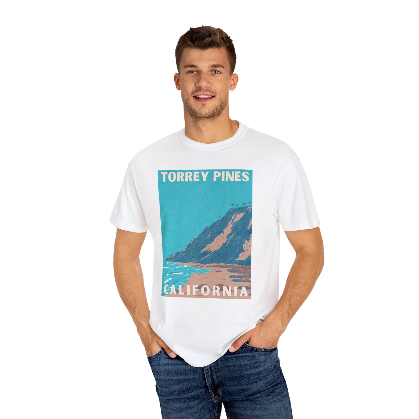 Torrey Pines Beach California T-Shirt, Comfort Colors, Unisex Fit, S-3XL