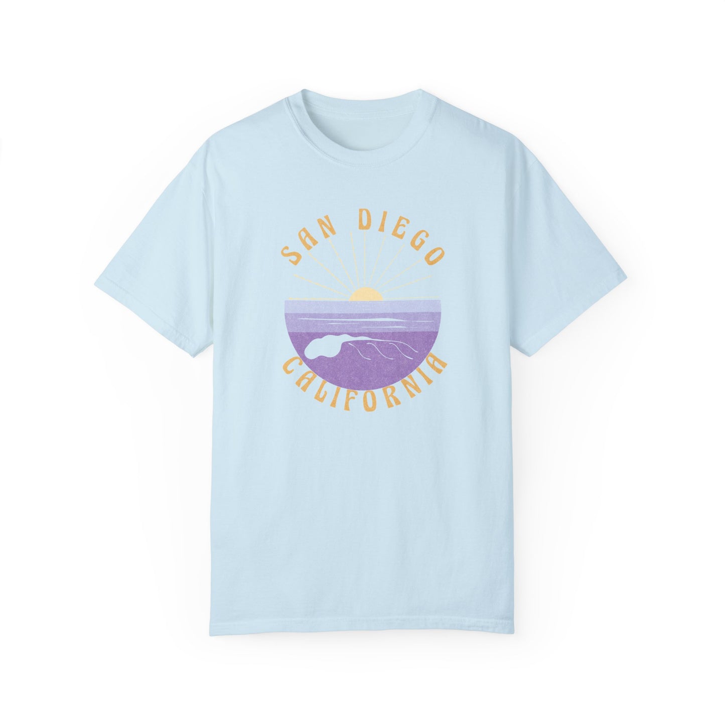 San Diego Sunset T-Shirt, Comfort Colors, Unisex Fit, Size S-3XL