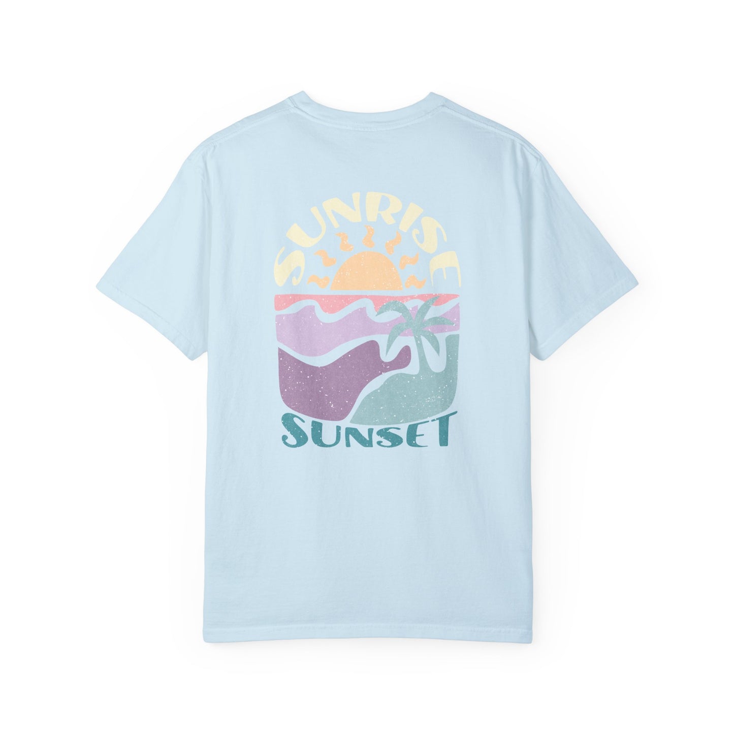 Sunrise Sunset Beach T-Shirt, Oversized Women's Tee, Comfort Colors, Unisex Fit, Size S-3XL