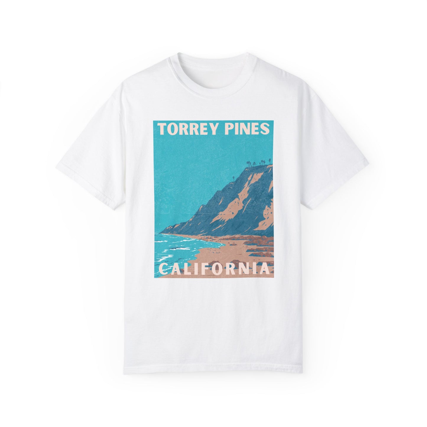 Torrey Pines Beach California T-Shirt, Comfort Colors, Unisex Fit, S-3XL