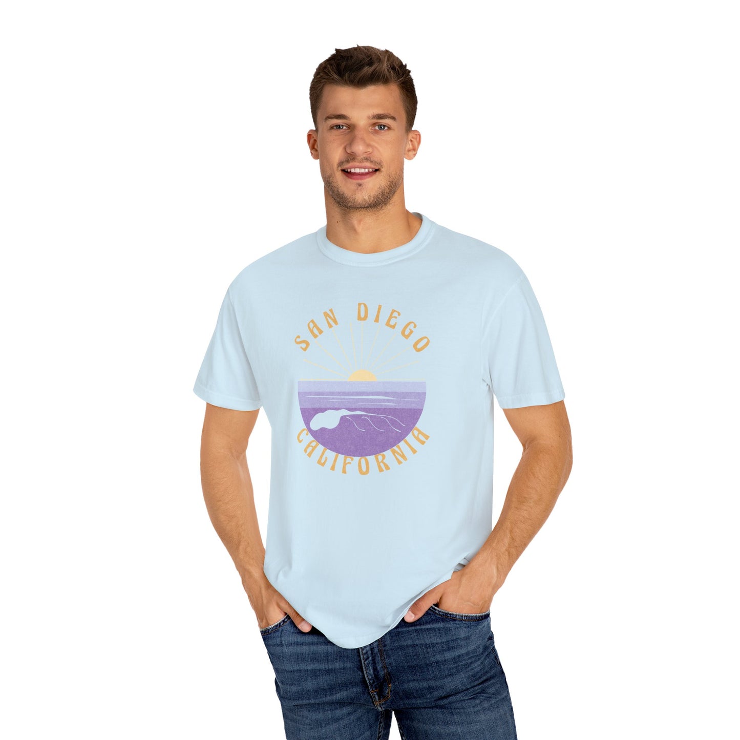 San Diego Sunset T-Shirt, Comfort Colors, Unisex Fit, Size S-3XL