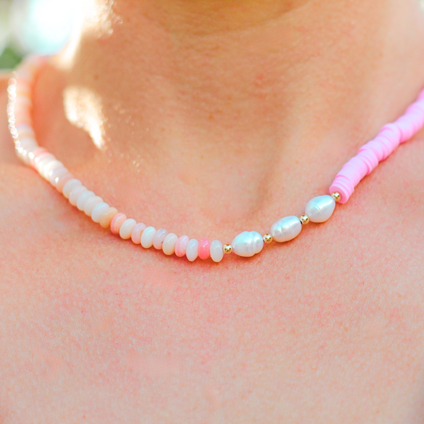 azalea necklace detail