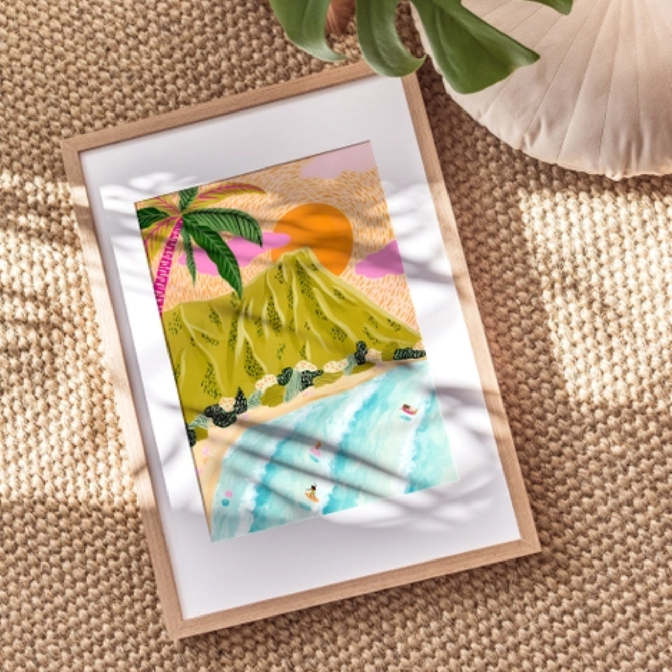 Waikiki Diamond Head Art Print