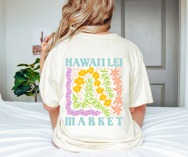 White HAWAII 369さま専用ページ②　ラボ服　らぼ服　ハンドメイド hawaii-lei-market-tee-modeled-