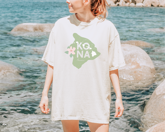 Kona Hawaii Hibiscus Tee