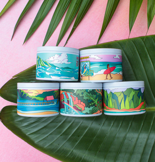 Hawaii Destination Scented Candle Travel Tins