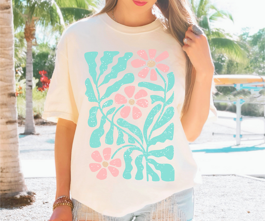 Retro Flowers Tee