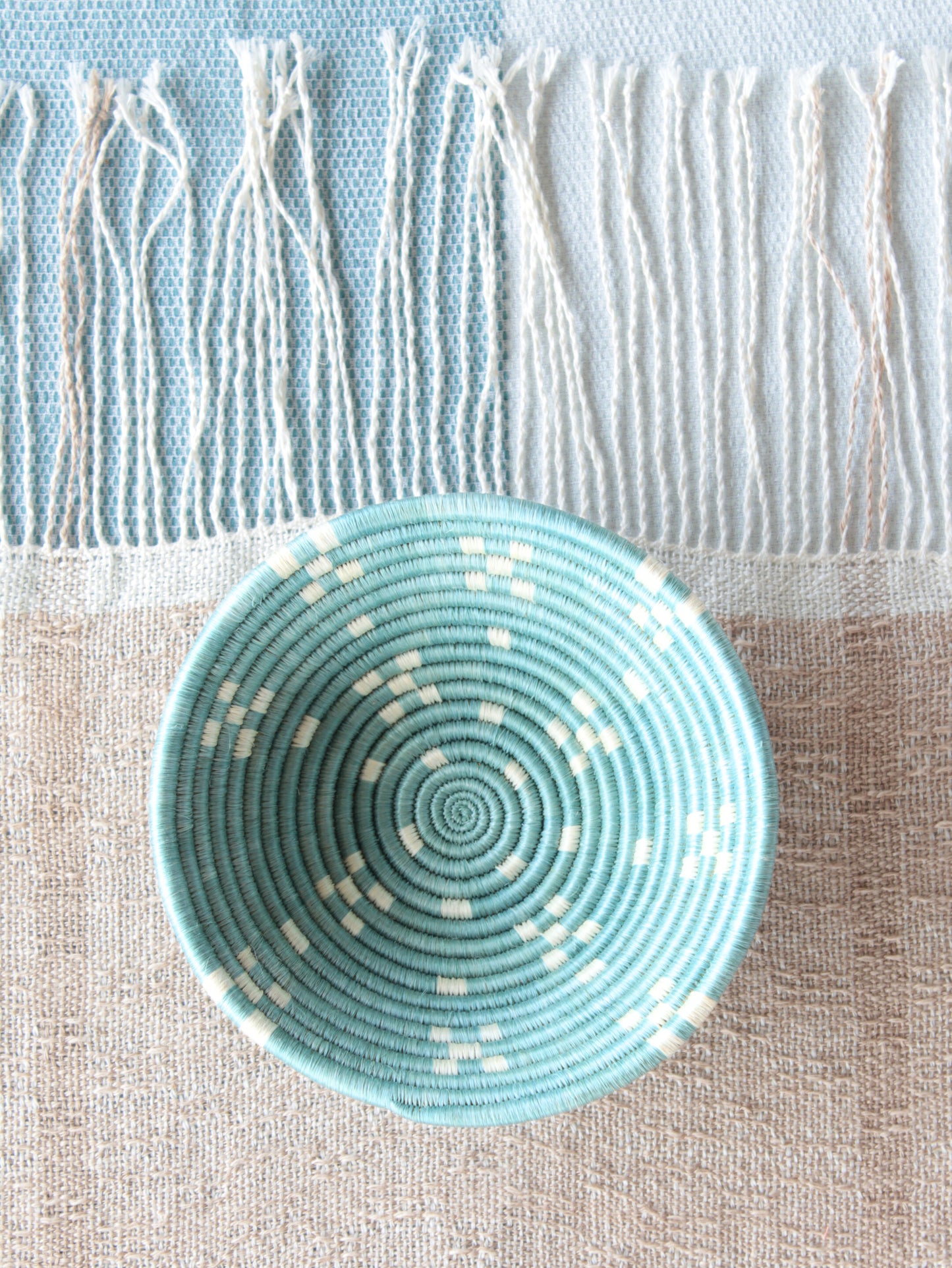 Dreamweaver Colorful Sweetgrass Bowl - Shorebreak