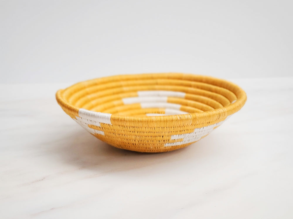 Dreamweaver Colorful Sweetgrass Bowl - Sunshine