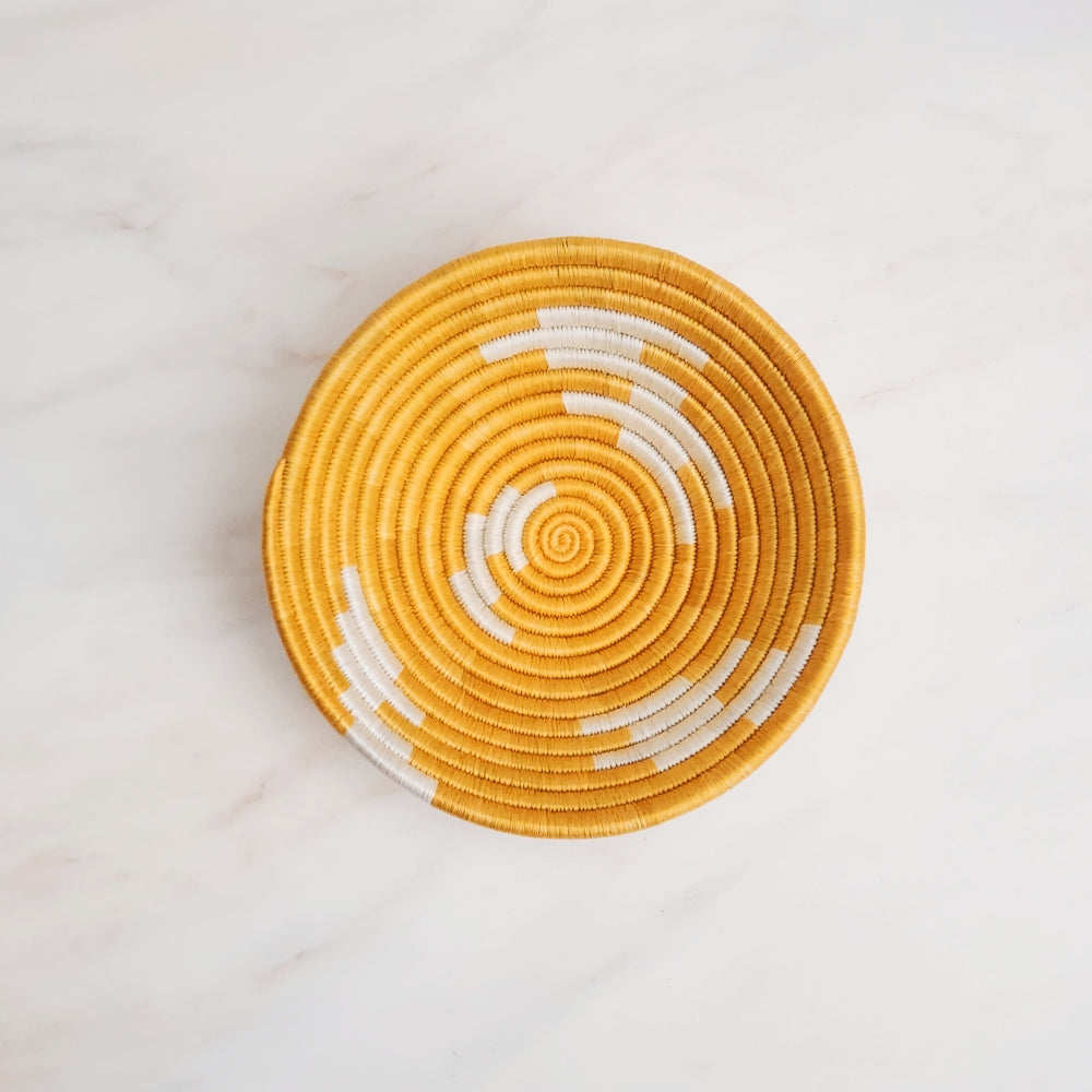 Dreamweaver Colorful Sweetgrass Bowl - Sunshine