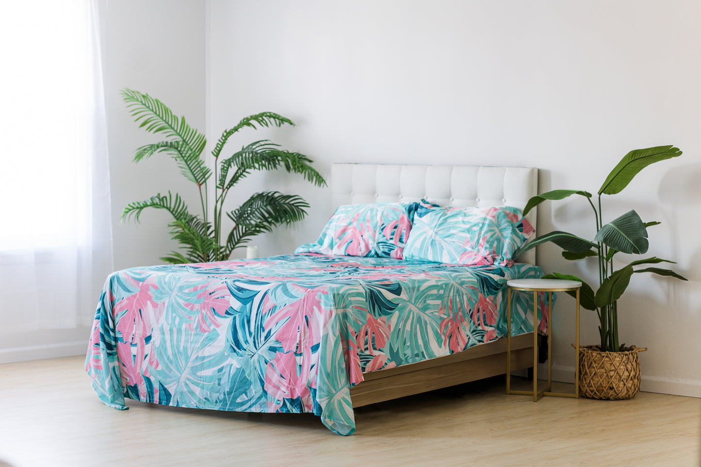 tropical pattern bedsheet set