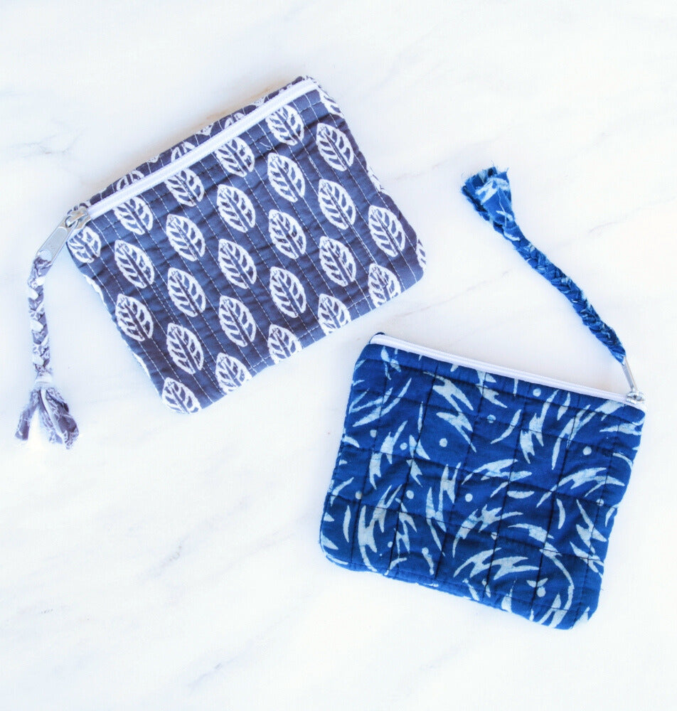Cotton Zippered Pouch